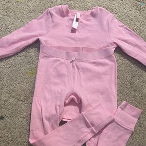 Pink Long Sleeve Baby Onesie